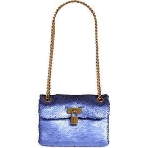 Kurt Geiger Blue Sequin Crossbody Bag
